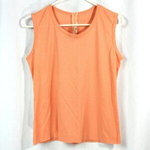 Vintage Wilroy Traveller Casual Comfort Sleeveless Top Peach Summer 1970s